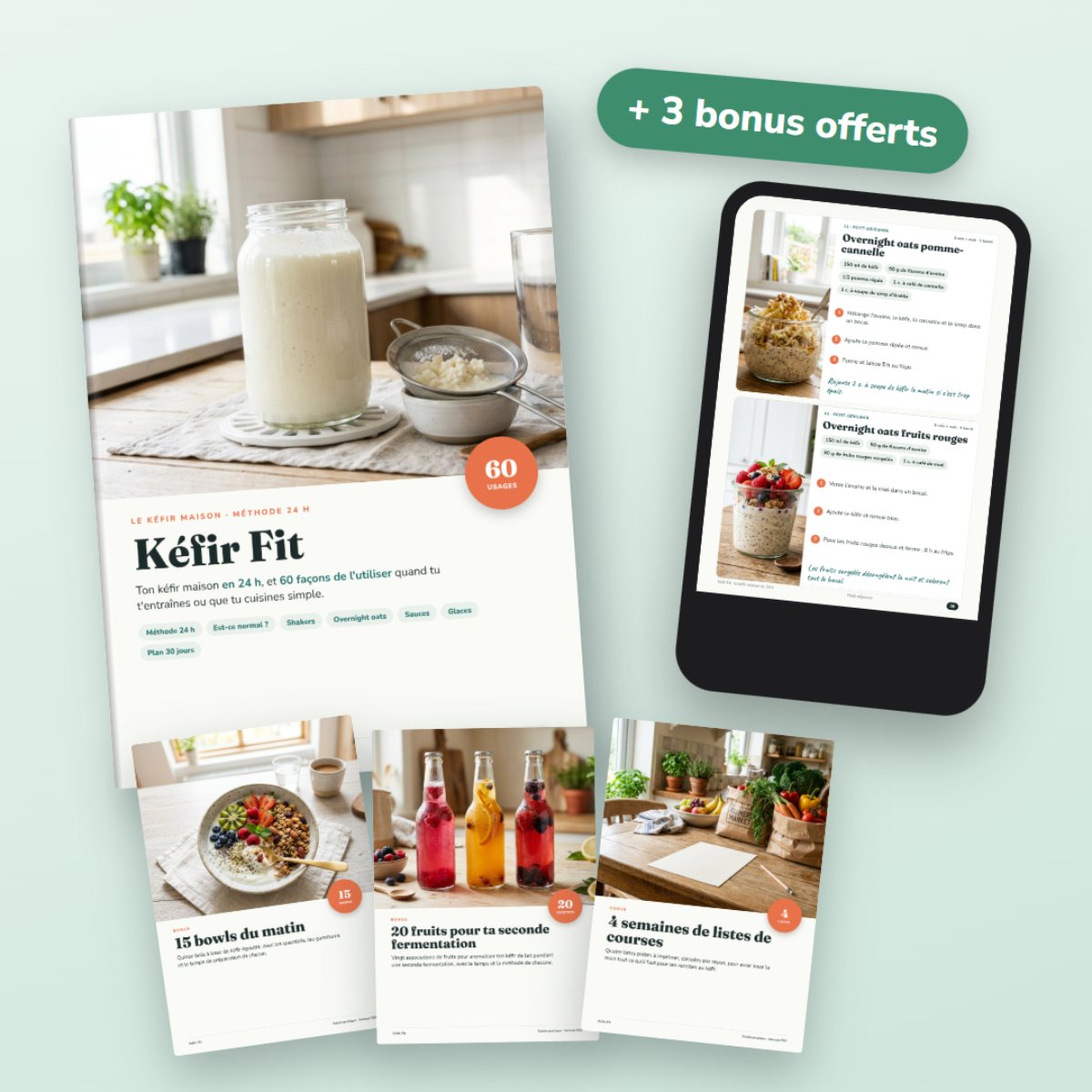 Kéfir Fit : le guide du kéfir maison et les 3 bonus